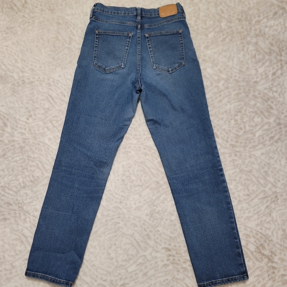 Everlane High-Rise Slim Straight Cigarette Jeans Size 28R Women's  Light Wash - Picture 4 of 14